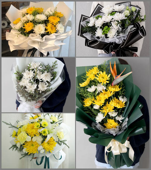 广东梅州市丰顺县留隍镇富足村白事花束代送
